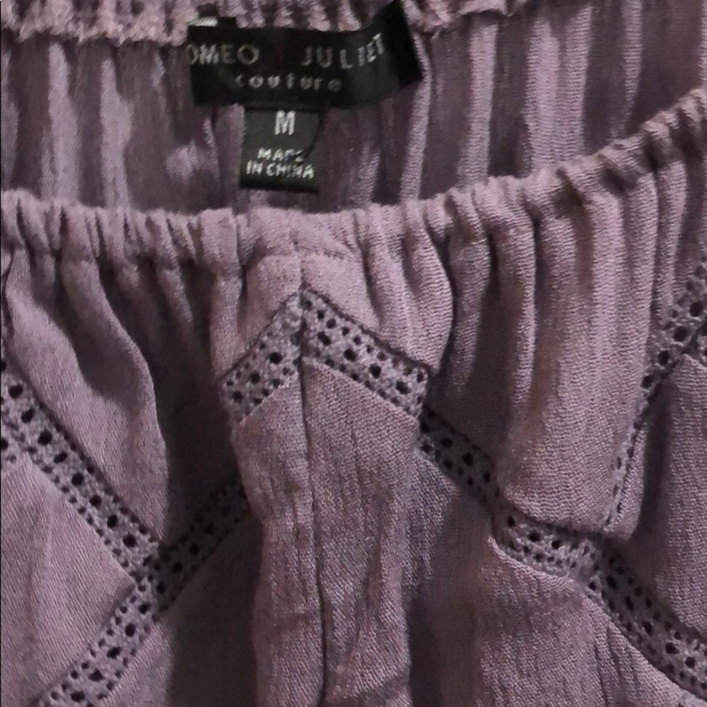 shorts romper (purple model pictured is pink) - Picture 5 of 5